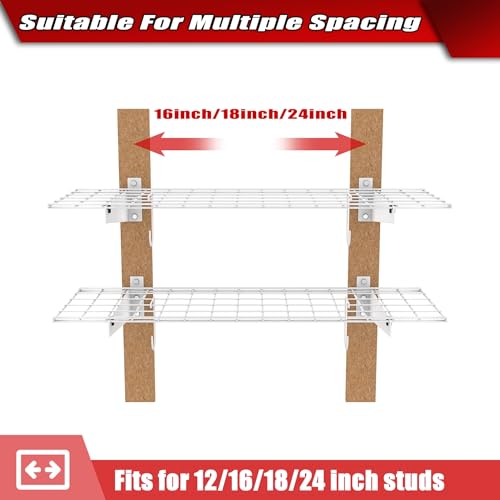 2 Pack Garage Wall Shelves