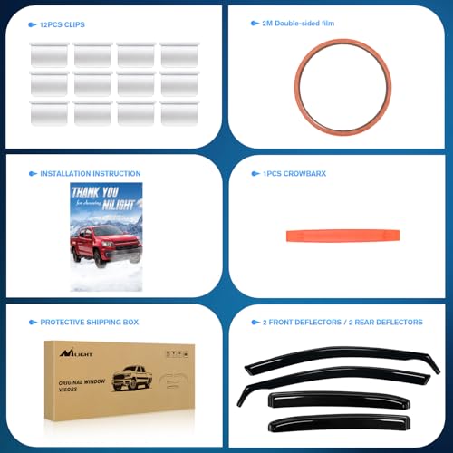 in Channel Window Rain Guards for Toyota Camry 2018