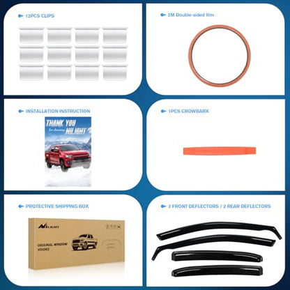 in Channel Window Rain Guards for Toyota Camry 2018