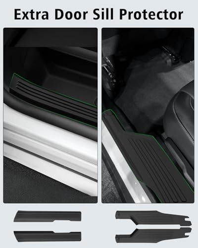 Floor Mats & Cargo Mat with Backrest Mat for Chevy Traverse 2024