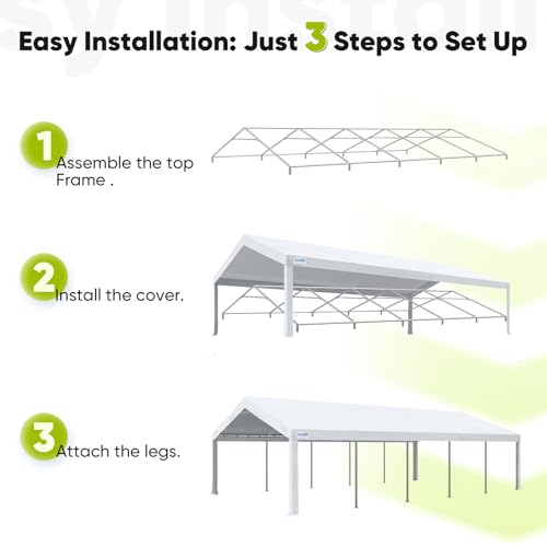 20x30ft Heavy Duty Party Tent Outdoor Canopy with Church Windows