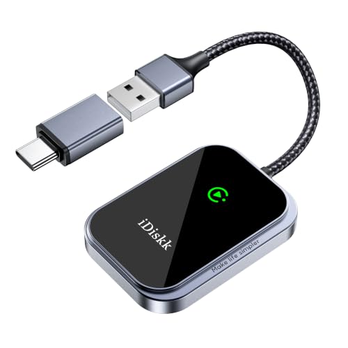 Wireless CarPlay Adapter for iPhone No Latency with USB C Adapter