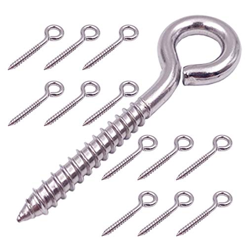 12 Pack 304 Stainless Steel Screw Eyes (12 Count)