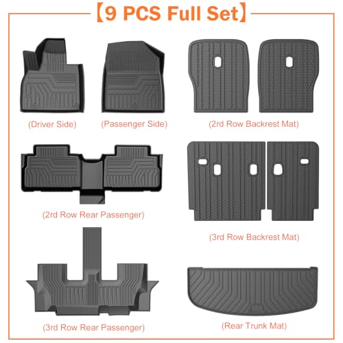 Floor Mats Set for 2020 (9 Count)