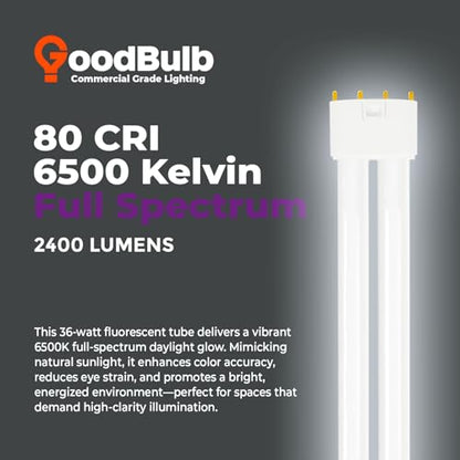 PLL36 865 36W 16.5" Twin Tube Compact Fluorescent Light Bulb 4 (10 Count)