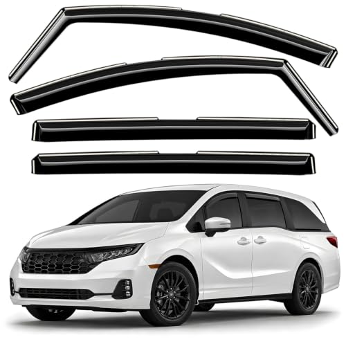 Window Deflectors Smoke Tinted in (4 Count)