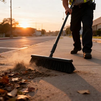 18" Push Broom for Deck Driveway Patio Garage