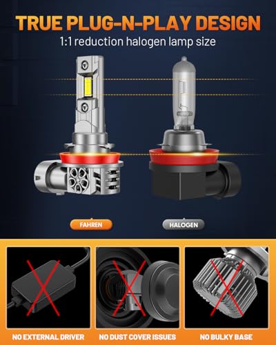 H11 H9 H8 Light Bulbs (2 Count)