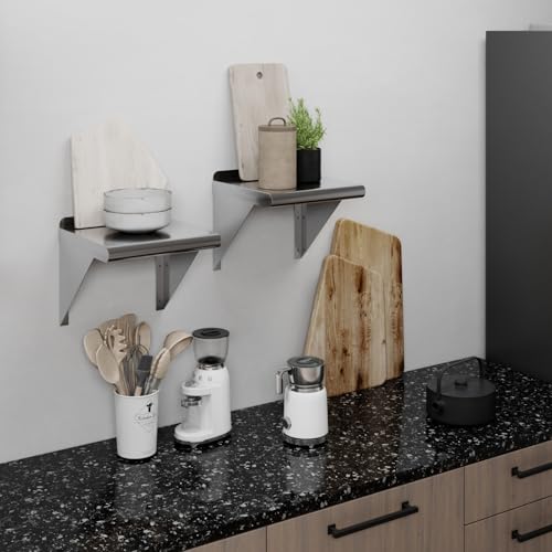 12 in. x 12 in. Stainless Steel Wall Mount Shelf