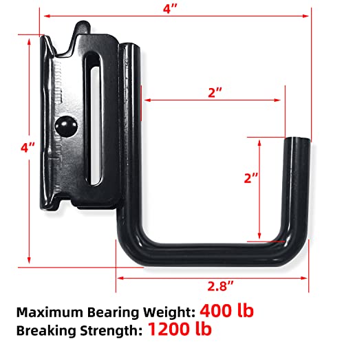 12PCS E Track J Hooks Heavy Duty E Track X Track Steel Hanger (12 Count)