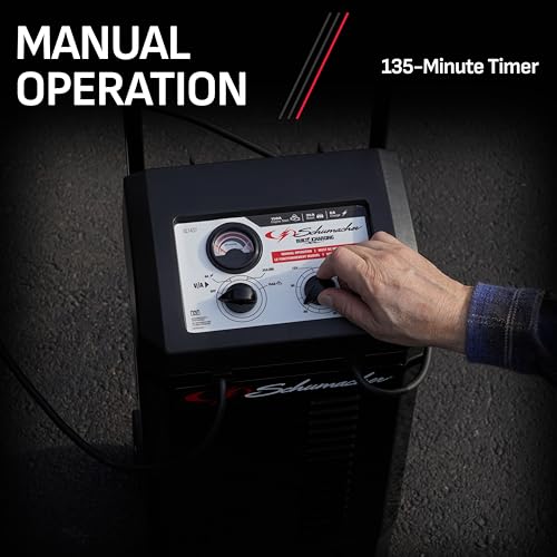 Wheeled Manual 6A Car Battery Charger and 150A Engine Starter