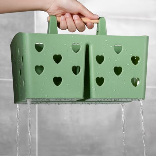 Portable Shower Caddy Plastic Shower Basket Organizer with Handle