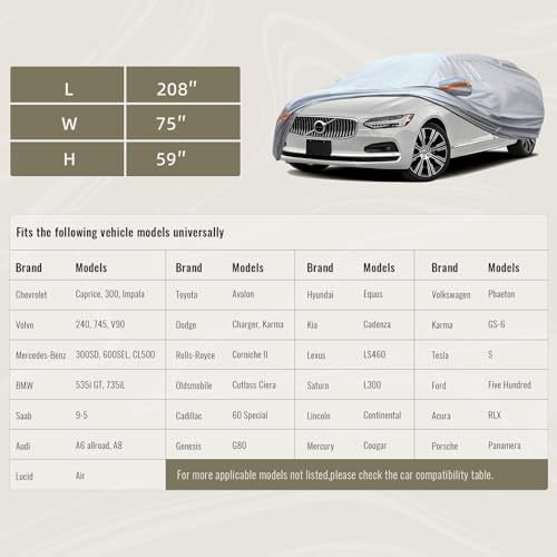 6 Layers Full Car Cover for Sedan