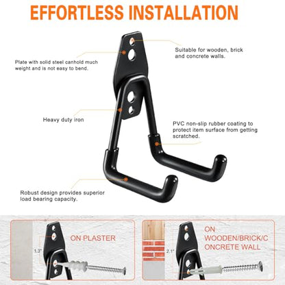 Heavy Duty Garage Hooks 6 Pack