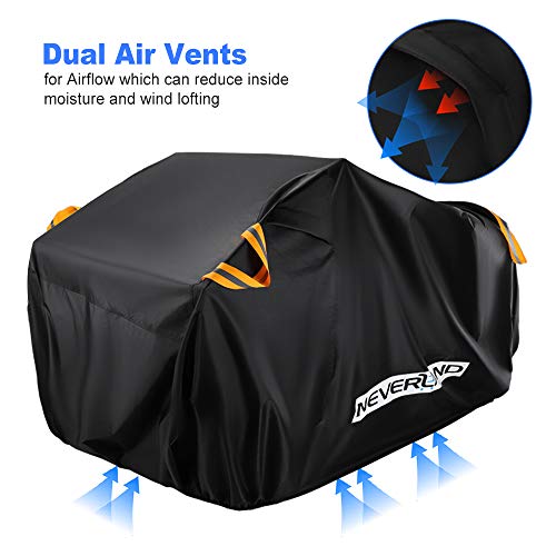 ATV Cover 300D Waterproof Heavy Duty 4 Wheel Quad Cover up to 82"