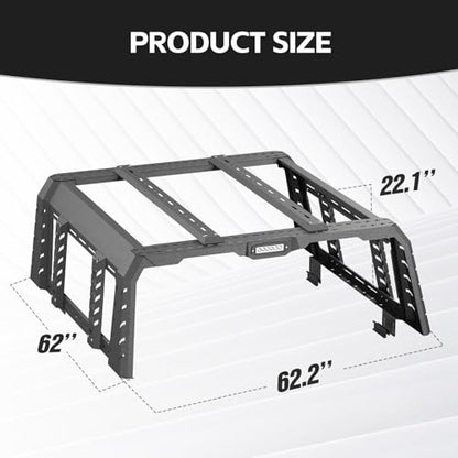 22" High Overland Bed Racks Truck Cargo Carrier Compatible with 2020
