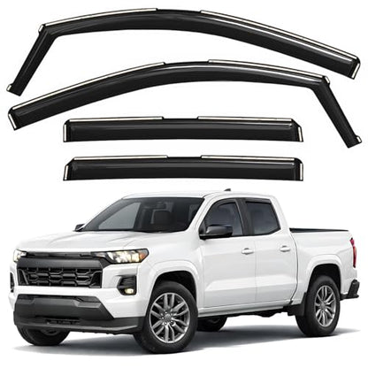 Window Deflectors Smoke Tinted in (4 Count)