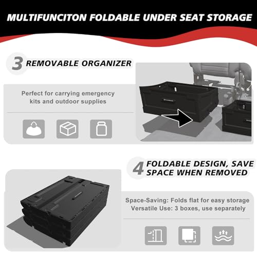 Foldable Under Seat Storage Box for Ford F150 2015