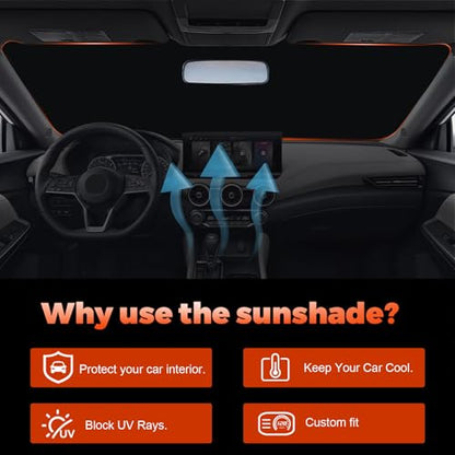 Foldable Front Windshield Sunshade fit for Nissan Sentra 2020