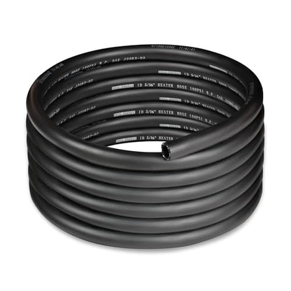 5 16" Heater Hose Coolant Radiator Straight 100PSI SAE 20R3 15FT Black