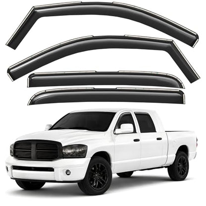 Window Deflectors Smoke Tinted in (4 Count)