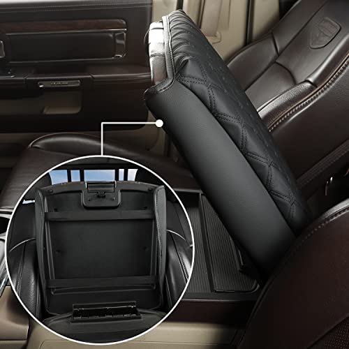 Center Console Cover Armrest Cover Cushion Fits Dodge RAM 1500 2500 3500 2009 2010 2011 2012 2013 2014 2015 2016 2017 2018