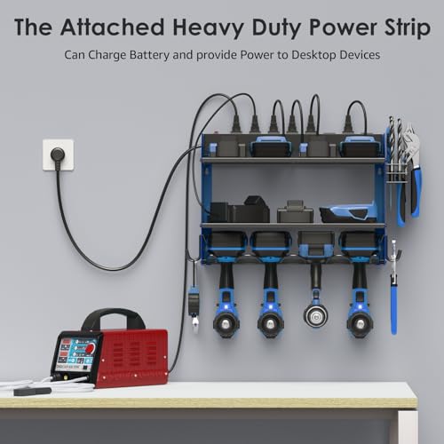 Wall Mount Modular Tool Charging Organizer