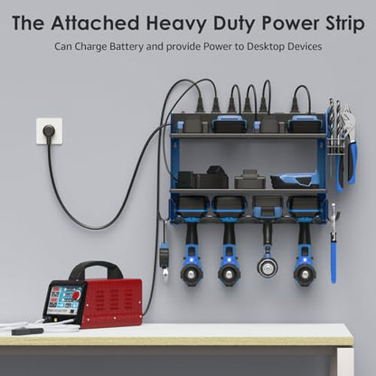 Wall Mount Modular Tool Charging Organizer