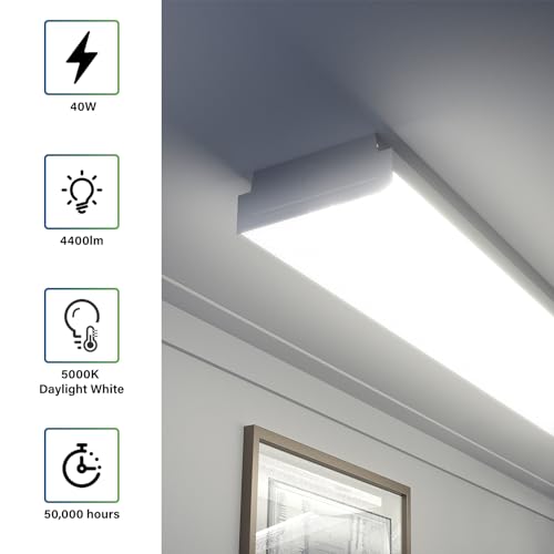 4FT LED Wraparound 40W Shop Lights for Garage (4 Count)