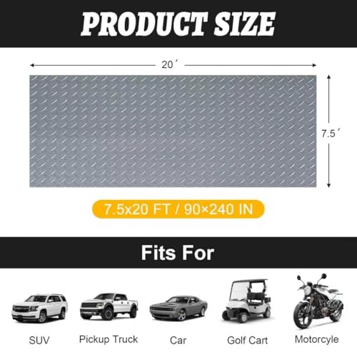 7.5x20 FT Garage Floor Mat