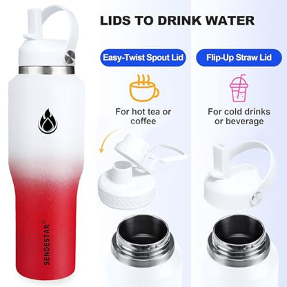 40oz Stainless Steel Water Bottle