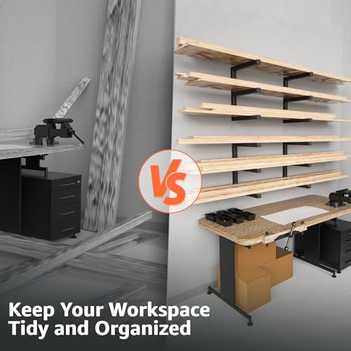 Wood Organizer and Lumber Storage Rack Wall Mount