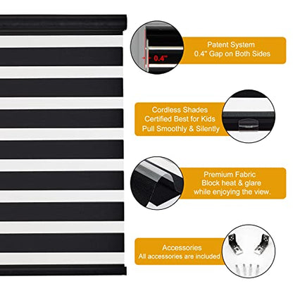 Cordless Zebra Blinds for Windows