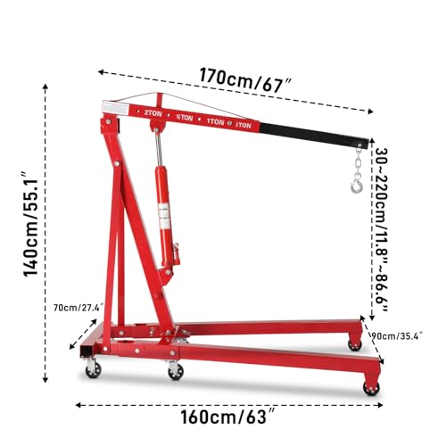 2 Ton Hydraulic Engine Hoist Crane