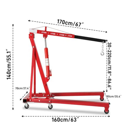 2 Ton Hydraulic Engine Hoist Crane