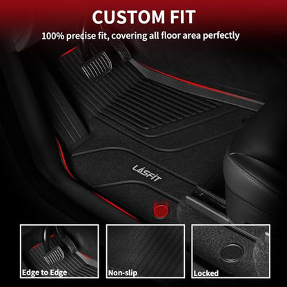 Premium Extra Thick Floor Mats for Tesla Model S & Plaid 2021