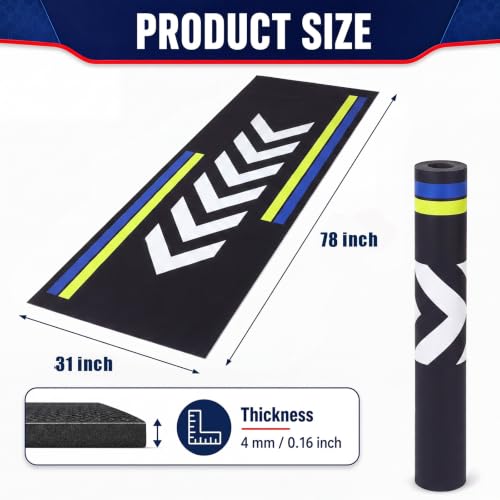 Motorcycle Mat Garage Floor Rug Washable Parking Mats for Garage Floors Non Slip Oil Absorbent Pad Rubber Backing Layer Protects Floor