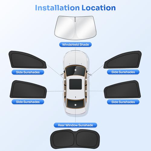 Window Shades for Honda HRV 2016 (6 Count)