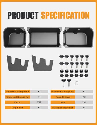 Under Seat Storage Box for Ford F150 F