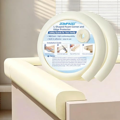 Foam Baby Edge Protector Strip Furniture Safety 2 Roll (2 Count)