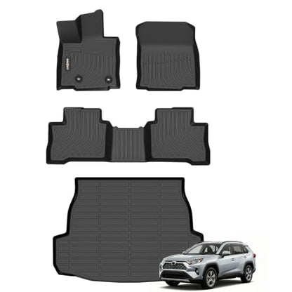GINNOWY Floor Mats & Cargo Liner for 2026 Toyota RAV4 Hybrid
