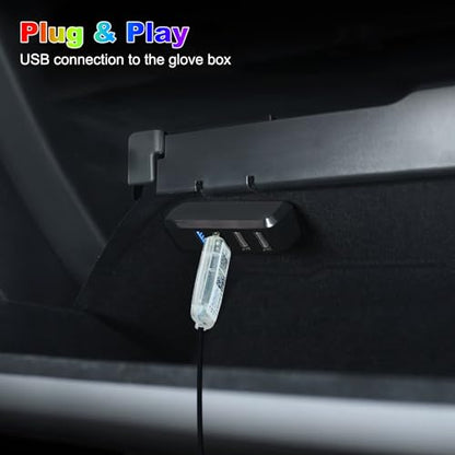 Dreamcolor Acrylic Interior Car LED Strip Light with USB Hub