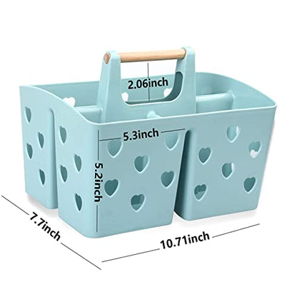 Portable Shower Caddy Plastic Shower Basket Organizer with Handle