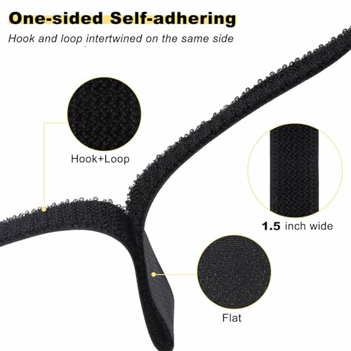1.5"x32ft Hook and Loop Straps with 30 Metal Buckles