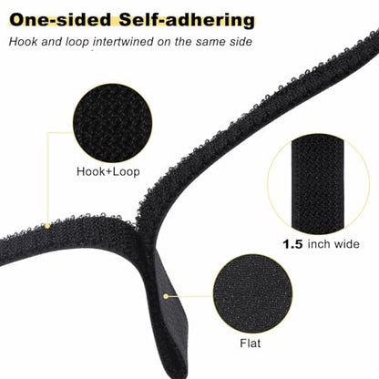 1.5"x32ft Hook and Loop Straps with 30 Metal Buckles