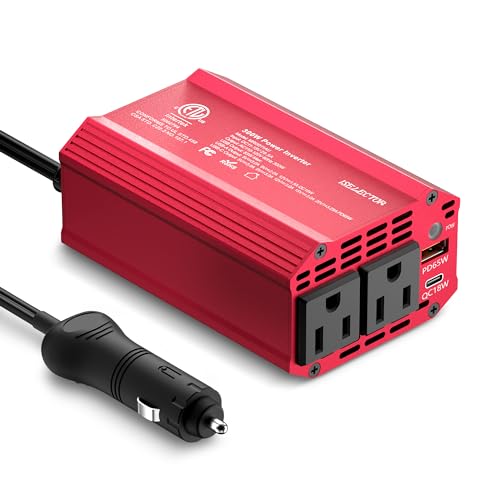 300W Power Inverter DC 12V to 110V AC Car Outlet Adapter with USB