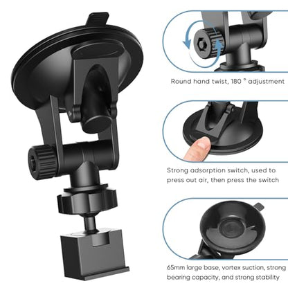 Suitable for Escort IX、IXc、Max 3、Max360C、360MarkII、2020 Max 360 Super Suction Windshield Radar Detector Suction Mount