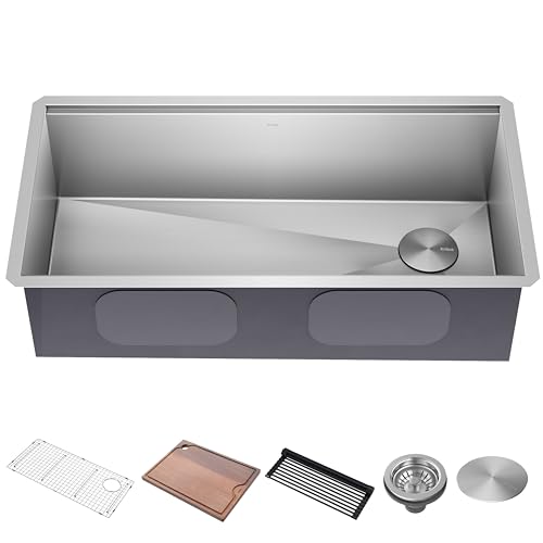 Stainless Steel 36 in Undermount Kitchen Sink KWU110