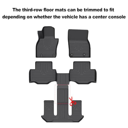 Floor Mats Backseat Cargo Liner for Mazda CX90 2024