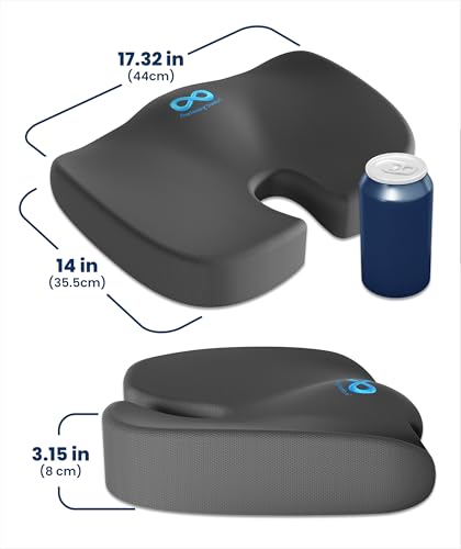 Doctor Recommended Memory Foam Seat Cushion for Office Chairs & Car